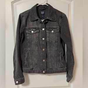GAP Women's Charcoal Denim Jacket